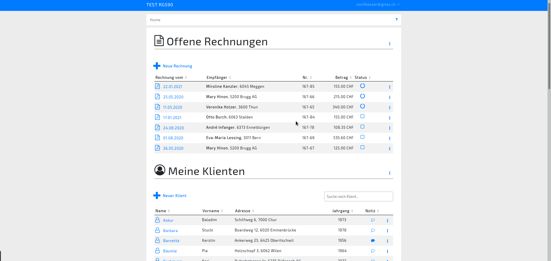 Professionelles Abrechnungs Programm für Tarif 590